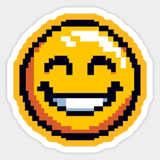 Smile Emoji Pixel Sticker